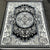 Modern, Luxury and Classy Comfortable Turkish Handmade Carpet in Cream with Grey and Black Patterns