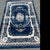 Modern, Luxury and Classy Comfortable Turkish Handmade Hallway Runners in Cream and Blue with Grey and Blue Patterns