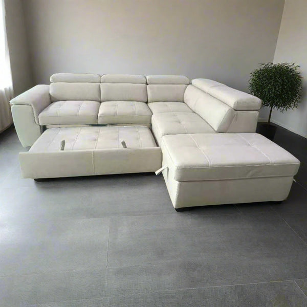 Corner Leather Sofa with Sofa Bed | Sofas & Chairs | RBM Classic Home