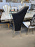 Dining Chairs with silver stainless steel frame