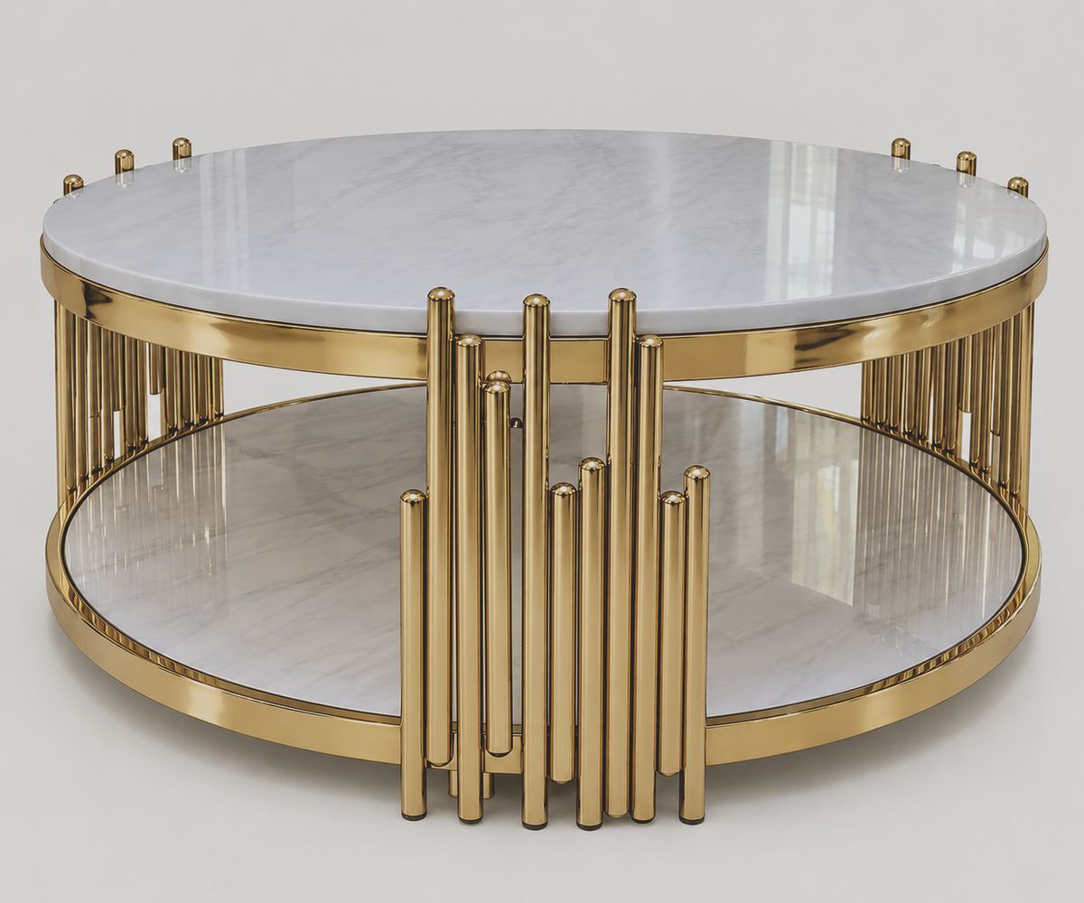 Elegant Modern Marble Coffee table (Circle)