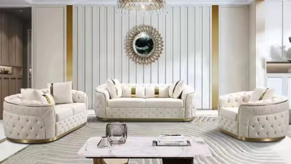 Nelly Velvet Sofa set (RBM 7)