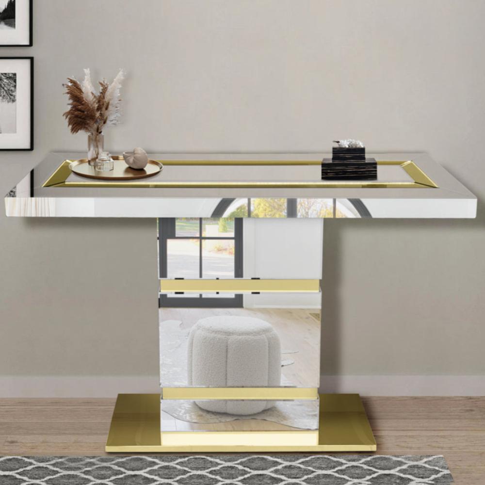 MDF Hallway / Entry Console Table only in Silver and Gold