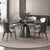 Round Dining Table with 4 chairs in silver