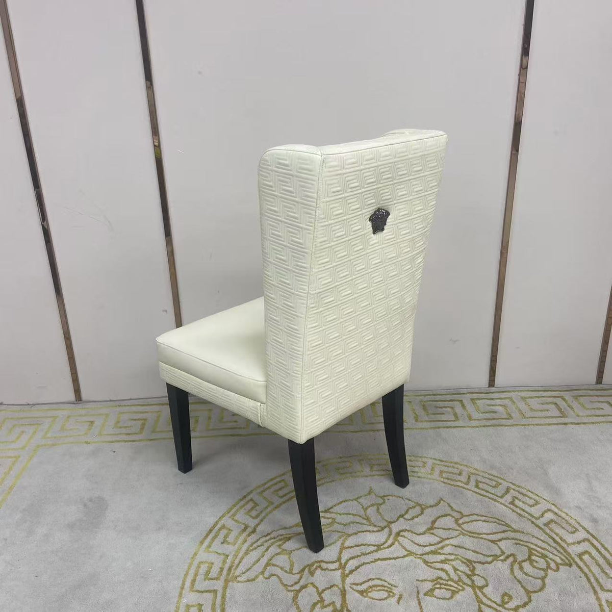 Adrian Cream Leather Dining Chair
