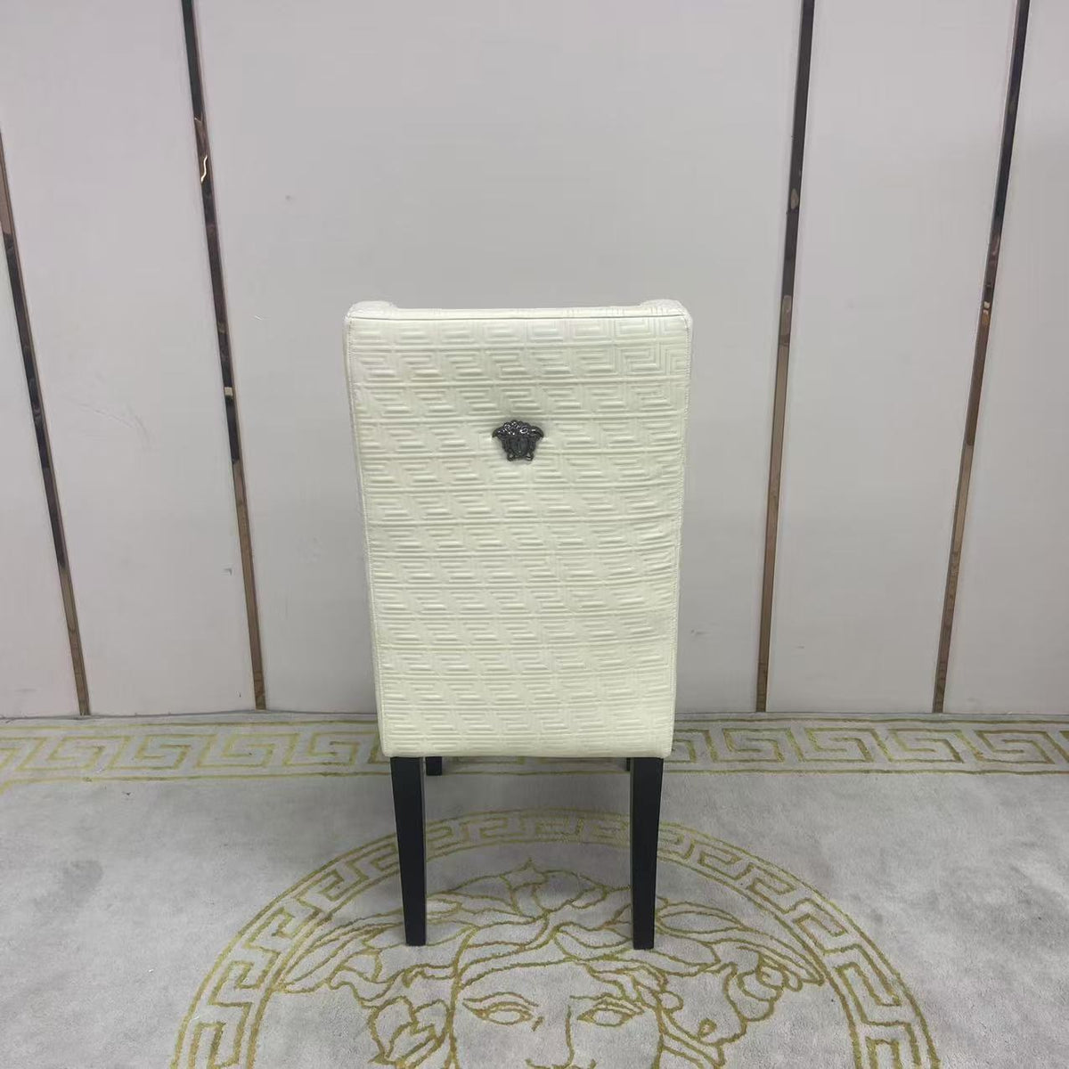 Adrian Cream Leather Dining Chair