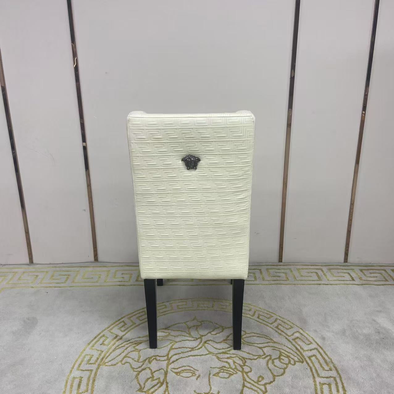 Adrian Cream Leather Dining Chair