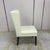 Modern Classy Cream Leather Cushioned and Comfortable Dining Room Chairs Black Solid Wood Frame. RBM Classic Home Furniture Store in Melton