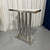 Marble Console Table with Silver Stainless steel Frame