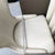 Wooden Dining Chairs with White Leather