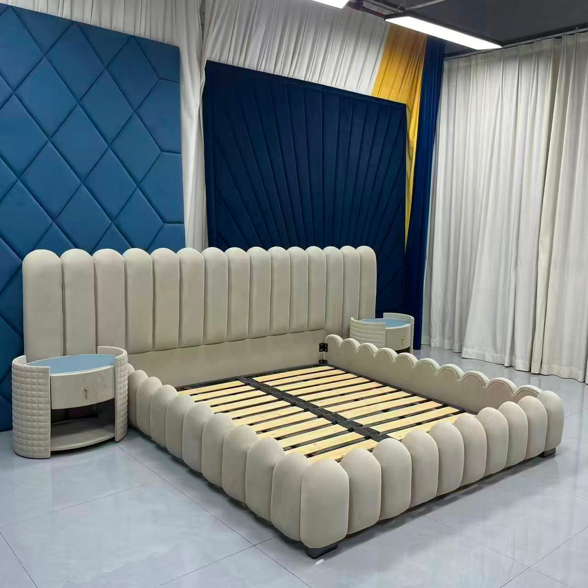 Avril Queen Bed and 2 Bedside Tables