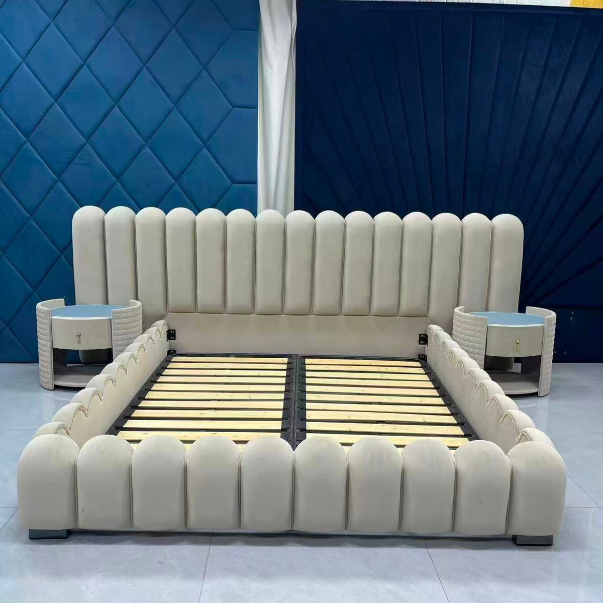 Avril Queen Bed and 2 Bedside Tables