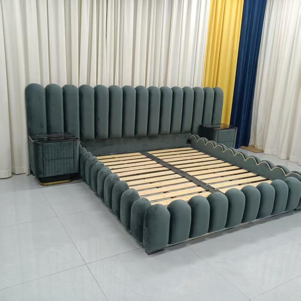 Avril Queen Bed and 2 Bedside Tables