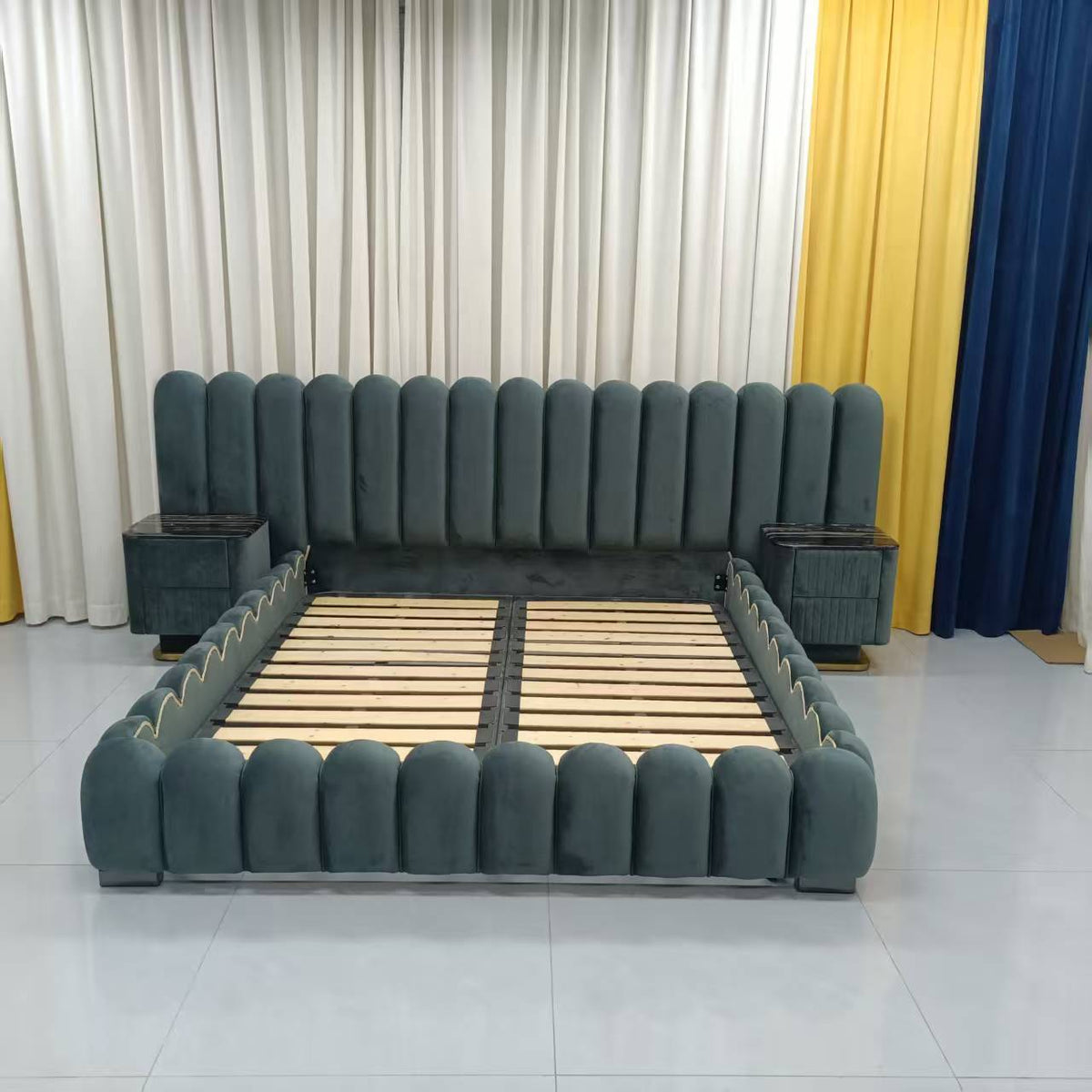 Avril Queen Bed and 2 Bedside Tables