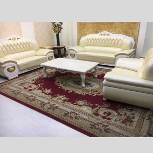 Elegant, Comfortable and Stylish set in Microfibre Cream Leather Material 6-Seater Set and 7-Seater sets in Stock 