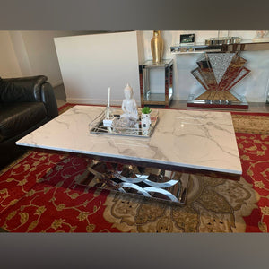 Circles Modern Marble Coffee Table