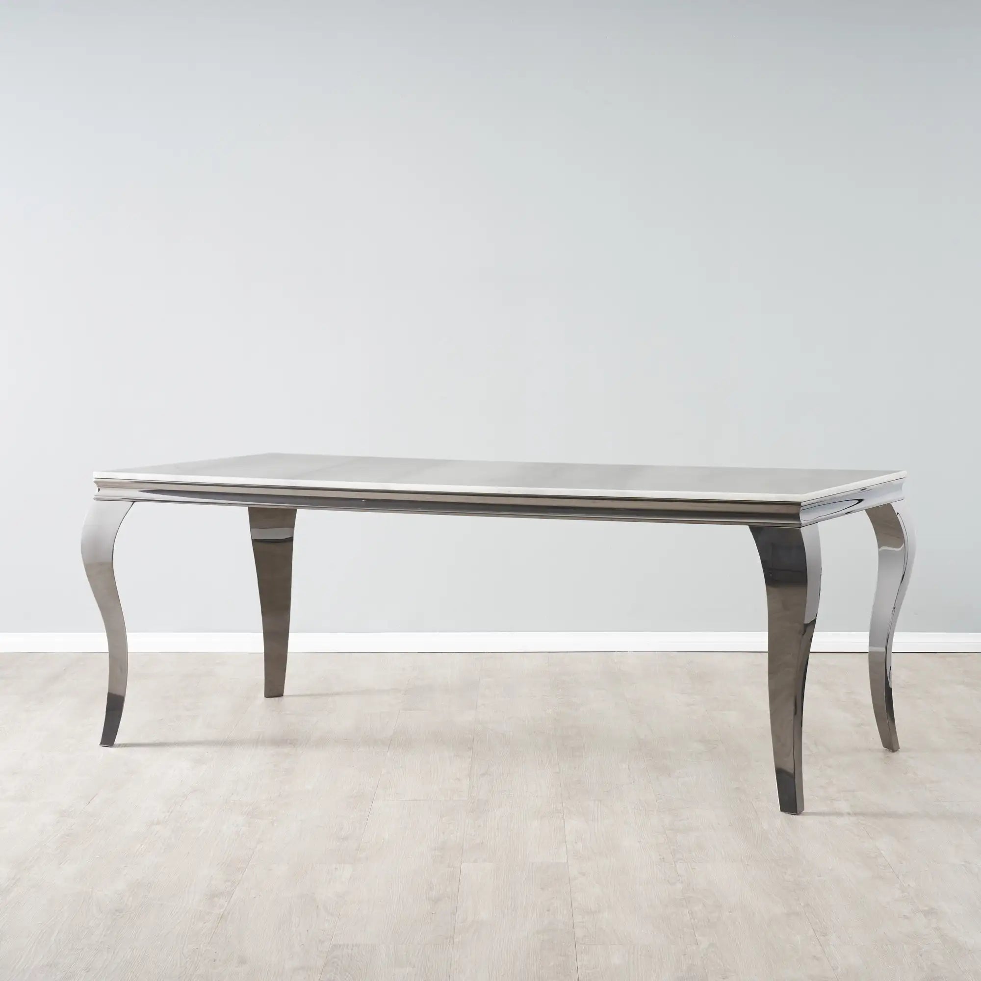 Traditional Marble top dining table with 6 chairs