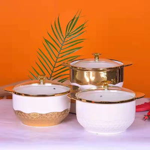 Modern Ceramic Soup / Food Serving Bowl easy to clean, dishwasher and microwave friendly.