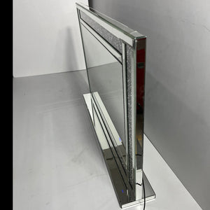 Modern Design Dressing Mirror in Silver with LED light