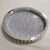 Circle/Round Beautiful and Classic Diamond Crushed Glass Decorative Mirror in Silver