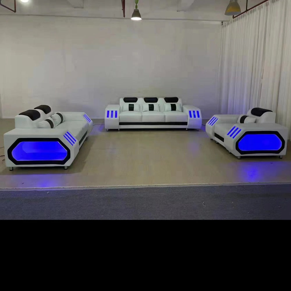 Modern L-Shaped Leather Sofa set (RBM 12)