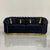 6-seater Luxury, Stylish and Comfortable Sofas / Couches in Black Velvet Material with Golden trims