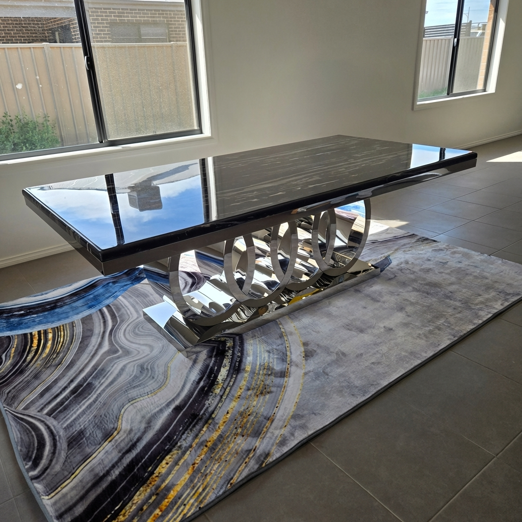 Circles (L220cm) Marble Dining Table