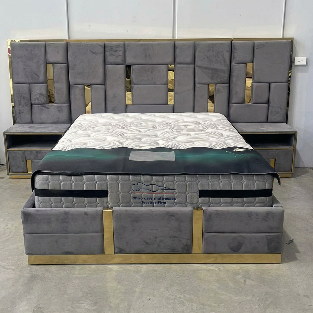 Exclusive Bed and 2 Bedside Tables