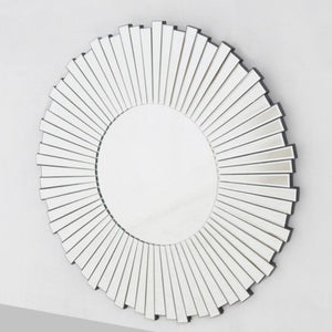 Classic Round Mirror In Silver