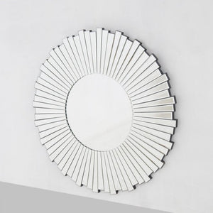 Circle / Round Hallway Mirror in Silver 
