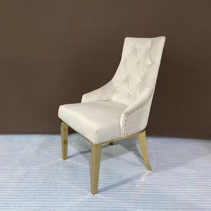 U-Shaped Marble Dining Table with Chairs (8 Seater)