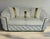 Best 6-seater Luxury, Stylish and Comfortable Sofas / Couches in Cream Velvet Material with Golden trims