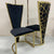 Classy and Exclusive Dining Room Chairs In Holland Velvet Material and Gold Frame
