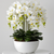 Large White Orchid and White Pot Available at RBM Classic Home