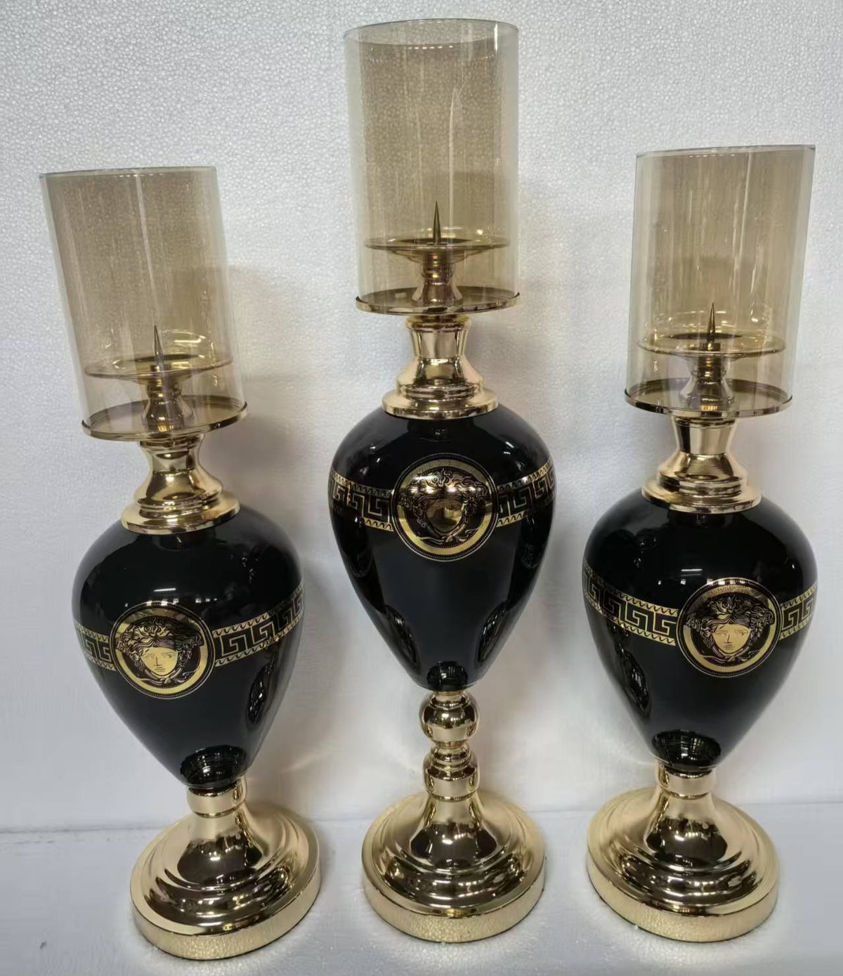 Avie Decorative Candleholders (Black)