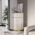 Modern White 2 Piece Display Cabinet with Gold Frame
