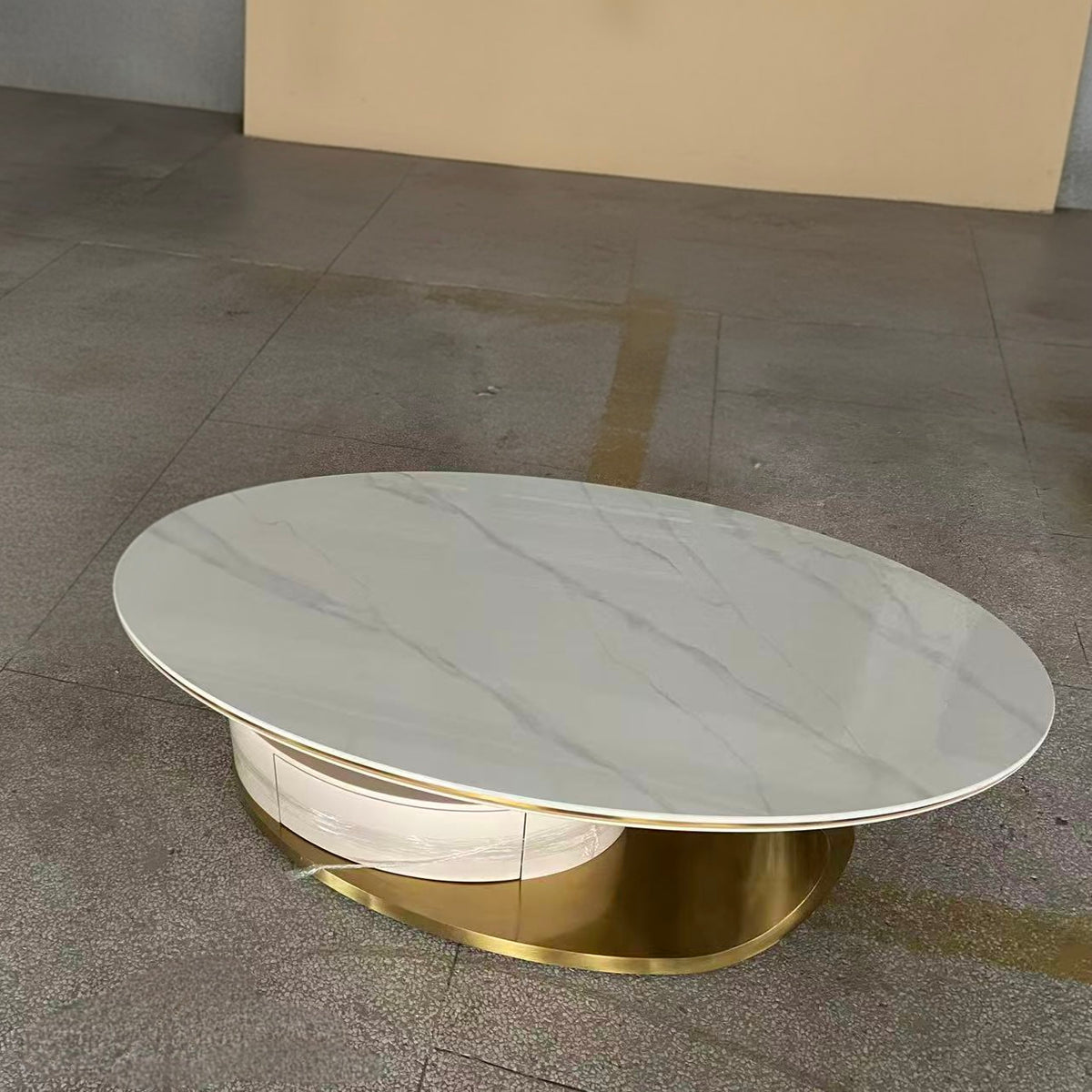 Oval Sintered Stone Coffee Table - C2305