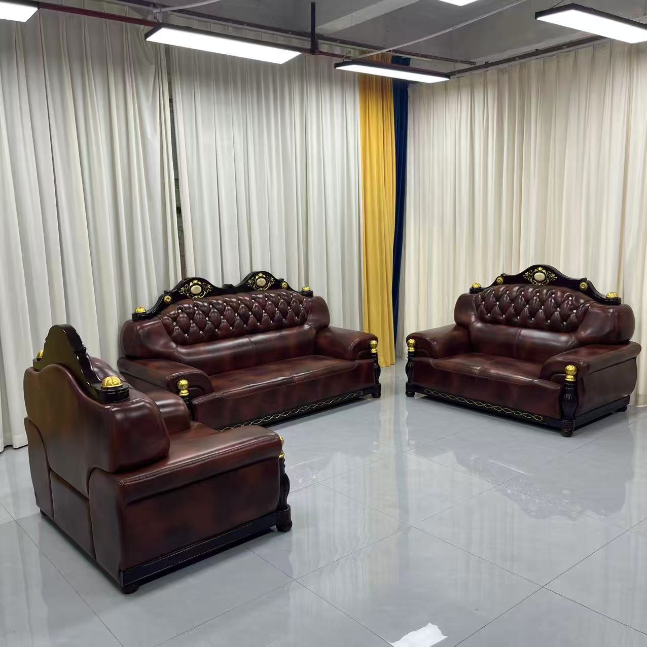 Avril Brown Sofa set (RBM 9)