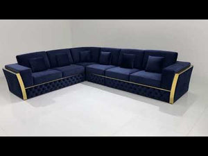 Exclusive L-Shaped Velvet Sofa set (RBM 10)
