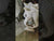 Modern White Decorative Resin Vase with Silver Edges at RBM Classic home Online Furniture Store