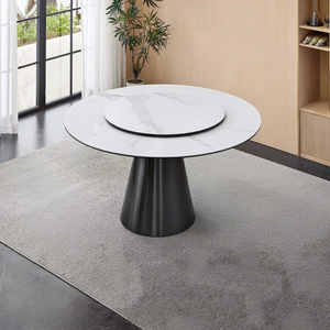 Round Marble Dining Table with 4 chairs