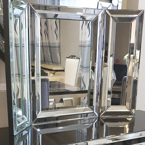 Free Standing / Wall Dressing Mirror in Silver Colour
