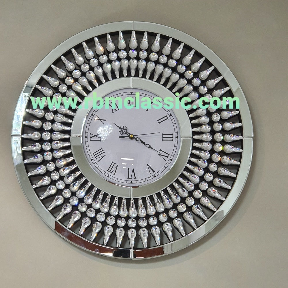 Glass Hallway clock
