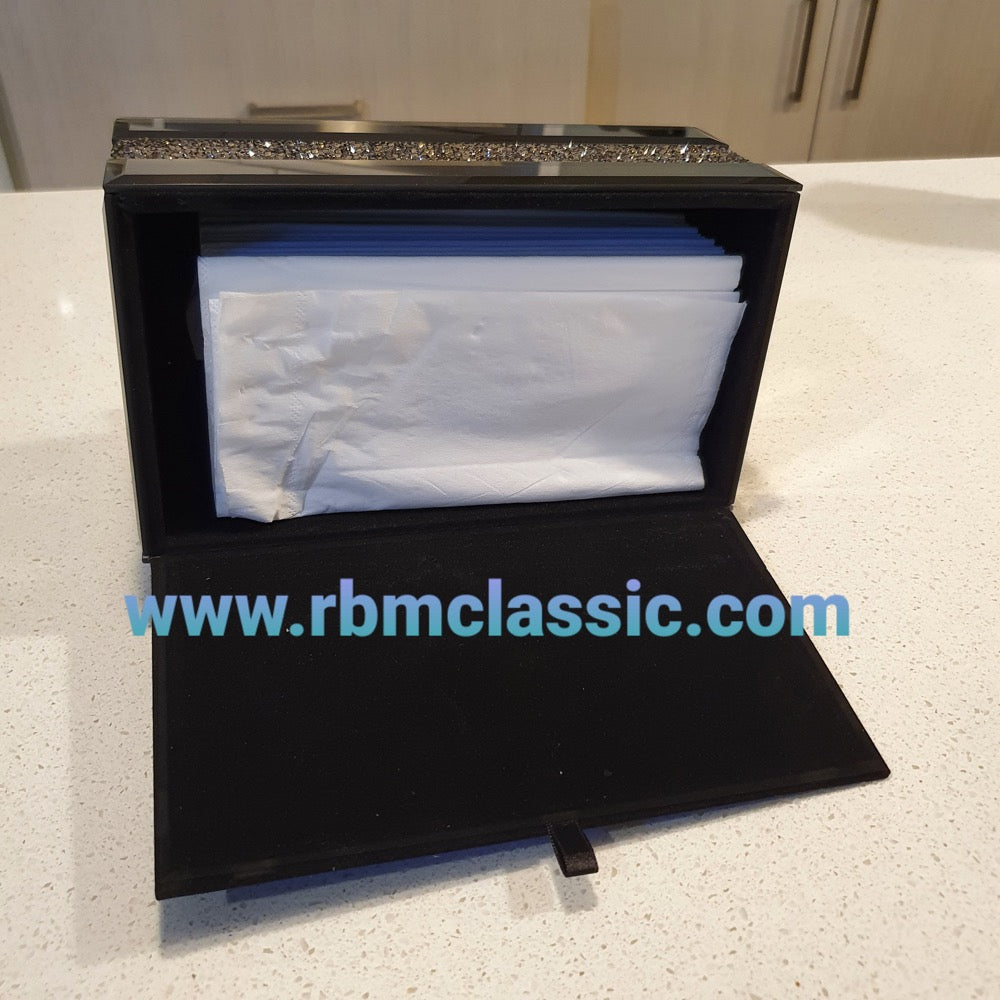 Mirrored tissue box