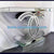 Chanel Diamond Crushed Glass Hallway Console Table in Silver