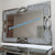 Elegant Design Diamond Crushed Glass Hallway wall mirror