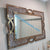 Rose Gold Hallway Console Wall Mirror with Diamond Crushed Glass