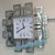 Diamond Crushed Glass Mirrored Silent Wall Clock with an Elegant, Luxurious Look for Perfect Decoration