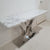 V8 Hallway Console table in Silver Stainless Steel frame