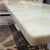 Modern V8 Marble Coffee Table with Silver Stainless Steel Frame